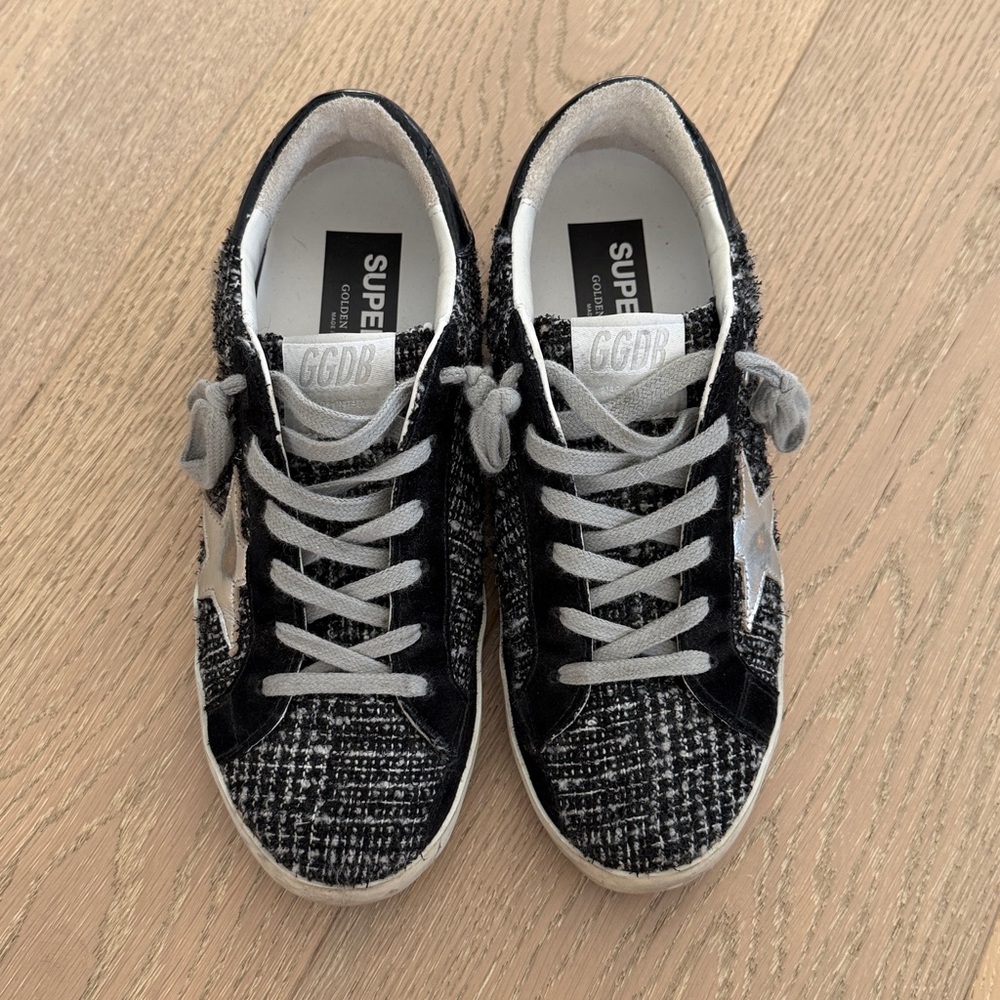 Golden Goose Superstar Low Top Tweed Sneakers 38 - Picture 4 of 10
